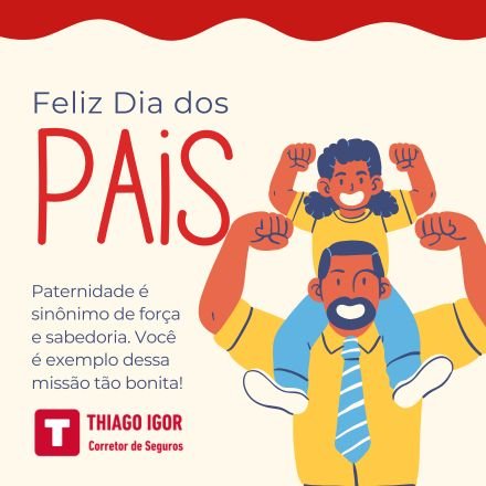 Uma homenagem especial ao Dia dos Pais. Celebre o amor, a dedicação e o cuidado daqueles que garantem o futuro das nossas famílias.